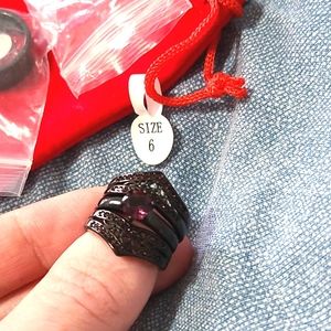 Titanium wedding band set